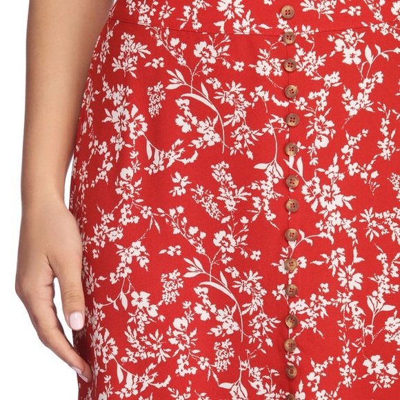 Medium Women’s Juniors Windsor On Vacay Floral Maxi Skirt Beach Boho Buttons - Picture 3 of 15